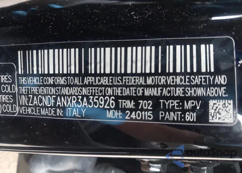 2024 Dodge Hornet Gt Awd из США, поврежденный, VIN ZACNDFANXR3A35926